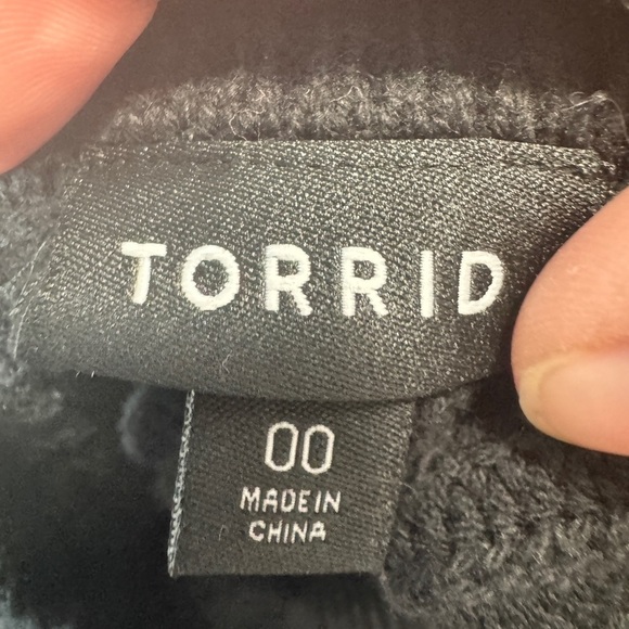 Torrid Sweater Stripe Mock Neck Sweater Dress - Picture 8 of 8